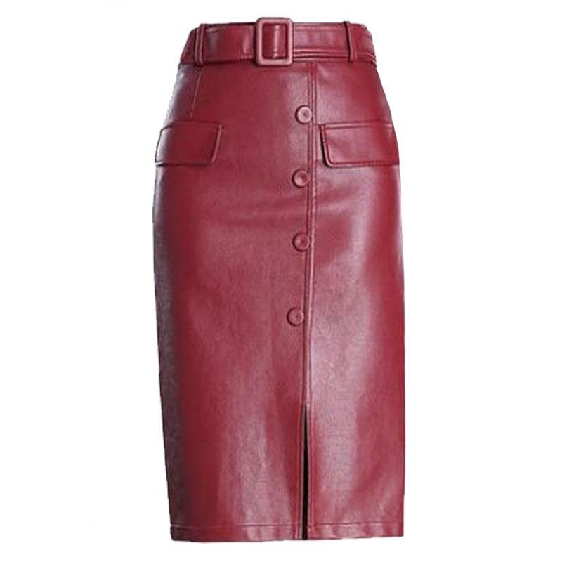 Women Leather Skirt