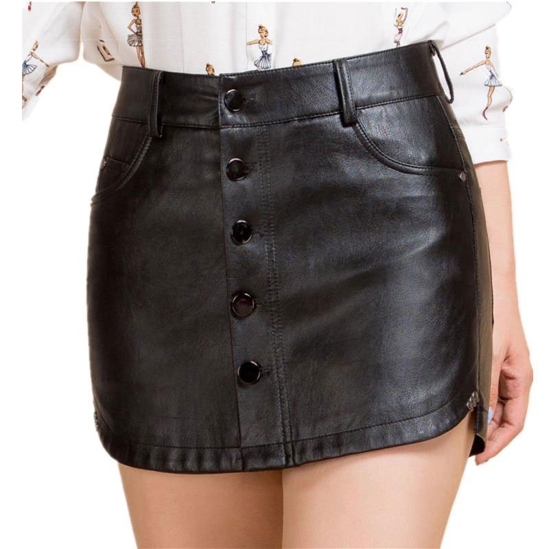 Women Leather Skirt